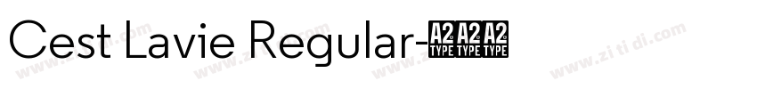 Cest Lavie Regular字体转换 Cest Lavie Regular字体转换